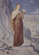 Pierre Puvis de Chavannes Hl. Maria Magdalena in der Wuste France oil painting artist